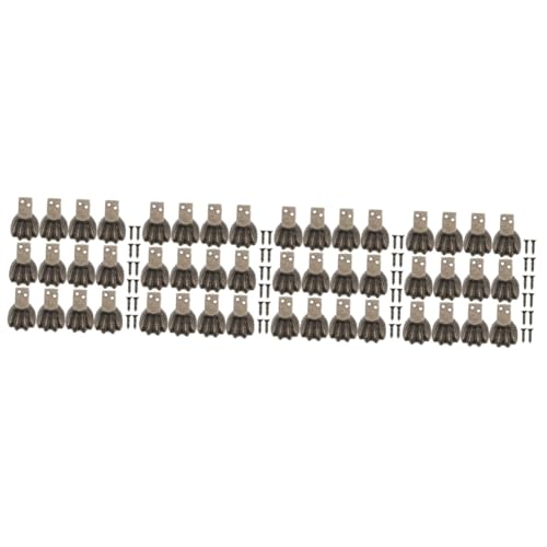 SHINEOFI 4 Sätze Bronzer Holz Fußschoner Möbel Füße Basis Für Zuhause Antik Design Für Betten Sofas Und Stühle rutschfest Und Stabil Möbelpflege 12 Stück * 4 von SHINEOFI