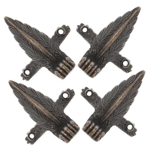 SHINEOFI 4 Satz Vintage Zinklegierungen Möbelbeine Dekorative Schrankfüße für Schmuckkästen und Möbel Einfache Montage und Stabile Unterstützung für Elegantes Wohndesign SHINEOFI 4 Satz Vintage Zinklegierungen Möbelbeine Dekorative Schrankfüße für Schmuckkästen und Möbel Einfache Montage und Stabile Unterstützung für Elegantes Wohndesign von SHINEOFI