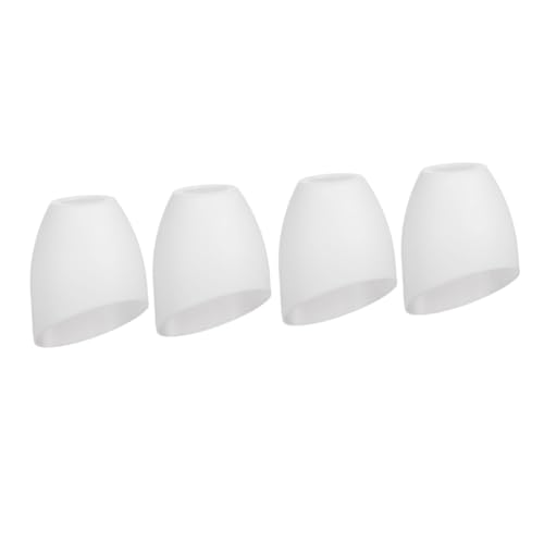 SHINEOFI 4 Stck Horseshoe Lampenschirm Kunststoff Ersatz Lampenschirm Weiß Mittelloch Dekorativer für Steh und Tischlampen Modernes Design und Vielseitig von SHINEOFI