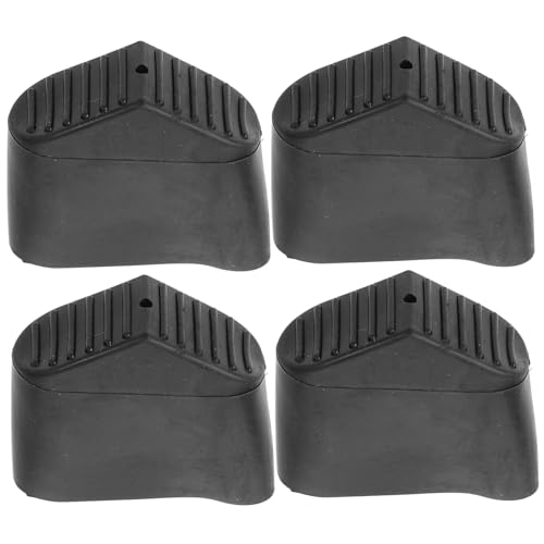 SHINEOFI 4 Stück Lederfüße Rutschfeste Gummifüße für Leitern Leiterfüßkappen Langlebige Schutzabdeckungen für Trittleitern Verschleißfest und Einfach zu Montieren von SHINEOFI