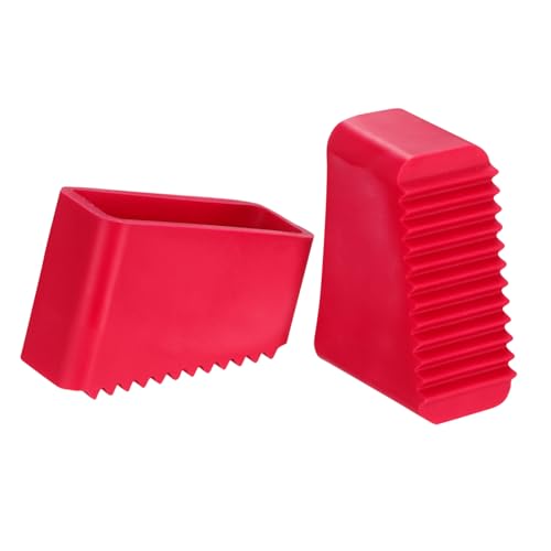 SHINEOFI 4 Stück Leiterfüße Gummipuffer Rutschfeste Leiterfußkappen Elastisch Langlebig Schutz für Fliesenböden Einfache Montage für Stehleitern und Alu leitern von SHINEOFI