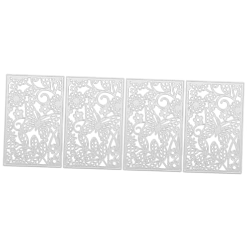 SHINEOFI 4 Stück Messerform selber Machen den Schnitt Machen Party-Stanzformen craftcuttermesser Schneidemesser für Basteln Party DIY stanzformen Blumendesign-Stanzformen Kohlenstoffstahl von SHINEOFI