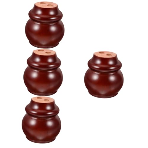 SHINEOFI 4 Stück Möbelbeine Kommode Beine Ersatz Tischbeine Möbelfüße Möbelsteiger Verstellbare Beine Couch Beine Möbelhardware Füße Für Möbel Sofa Fußhocker Stand Hölzern von SHINEOFI