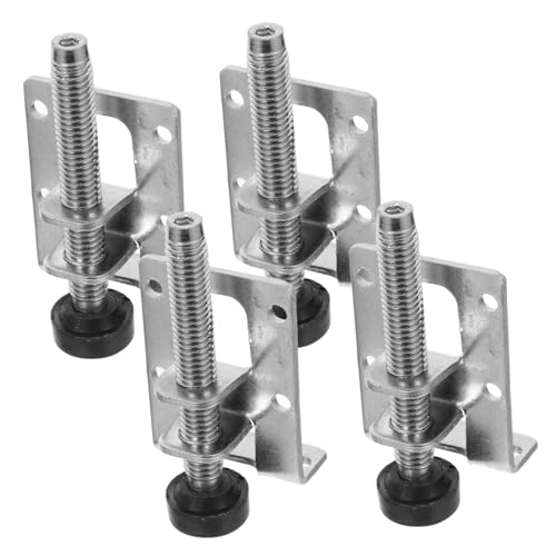 SHINEOFI 4 Stück Robuste Verstellbare Möbelbeine für Tische Stühle und Schränke rutschfest für Unebene Böden Silberfarben SHINEOFI 4 Stück Robuste Verstellbare Möbelbeine für Tische Stühle und Schränke rutschfest für Unebene Böden Silberfarben von SHINEOFI