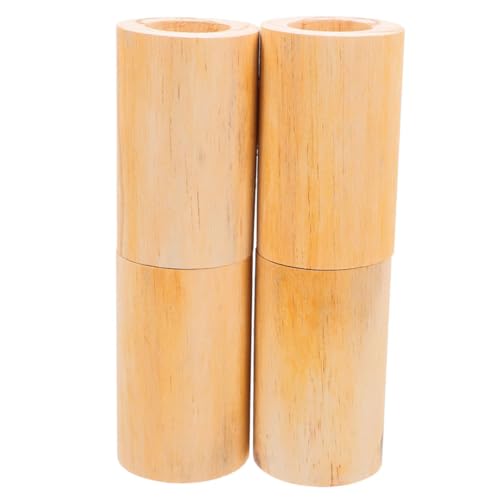 SHINEOFI 4 Stück Runde Möbelhöhenanpassungs Pads Unbehandeltem Holz Unterstützung für DIY Malerei Sofa Couch Stuhl Tisch mit Innendurchmesser Erhöht von SHINEOFI