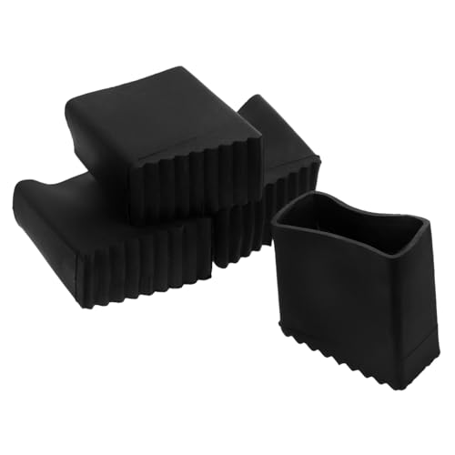 SHINEOFI 4 Stück Rutschfeste Gummifüße für Leitern Professionelle Ersatzfüße Stoßdämpfende Leiterfußabdeckungen Langlebige Anti-rutsch-kappen für Heim Baustellenschutz von SHINEOFI