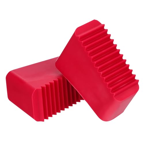 SHINEOFI 4 Stück Rutschfeste Leiterfüße Gummipads Verstärkte Leiterfußschutzkappen mit Großer Auflagefläche Temperaturbeständig und Langlebig Passend für Steh Anlegeleitern Bodenschutz für von SHINEOFI