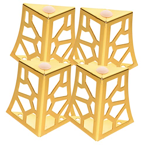 SHINEOFI 4 Stücke Möbelbeine Eisen Möbelstützfüße Stabil für Sofa Kommode Einsetzbar von SHINEOFI