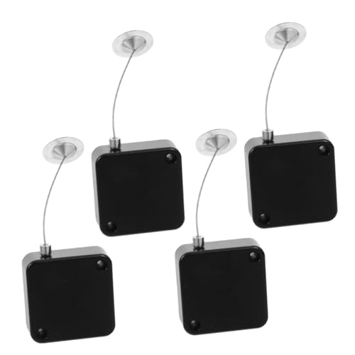 SHINEOFI 4 Stück Teiliges Anti-diebstahl Zugbox mit Edelstahl Stahlseil Automatischer Kabelhalter Teleskopischer Sicherheitsdraht für Elektronikgeräte Kompakt Langlebig und SHINEOFI 4 Stück Teiliges Anti-diebstahl Zugbox mit Edelstahl Stahlseil Automatischer Kabelhalter Teleskopischer Sicherheitsdraht für Elektronikgeräte Kompakt Langlebig und von SHINEOFI