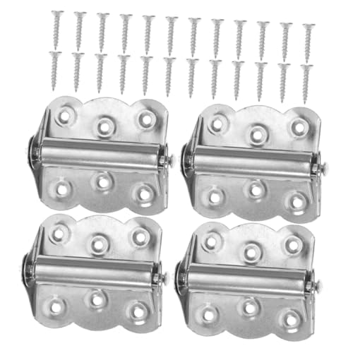 SHINEOFI 4 Stück Teiliges Edelstahl Scharnier mit Rückstellfeder Automatisches Schließen für Fliegengitter und Holztüren Belastbar und Korrosionsbeständig für Garagen und Gartentore SHINEOFI 4 Stück Teiliges Edelstahl Scharnier mit Rückstellfeder Automatisches Schließen für Fliegengitter und Holztüren Belastbar und Korrosionsbeständig für Garagen und Gartentore von SHINEOFI