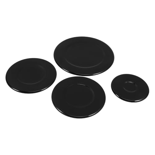 SHINEOFI 4 Stück Teiliges Gasherd Brennerkopf Ersatzset Kompatible Brennerkappen für Gasherde mit Verbesserter Wärmeverteilung und Leicht zu Reinigender Oberfläche von SHINEOFI