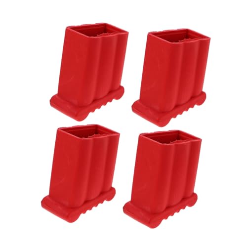 SHINEOFI 4 Stück Teiliges Leiter Gummi Füße Abdeckungen Rutschfest Langlebig Leiterfußschutz Kompatibel Vielseitig für Treppenpodest und Teleskopleitern von SHINEOFI