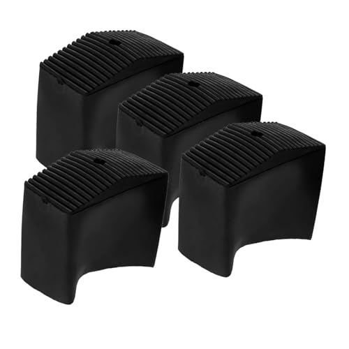 SHINEOFI 4 Stück Teiliges Rutschfeste Gummi Leiterfußschoner Ersatzfußkappen für Haushaltsleitern Bodenschutz und Geräuschreduzierung Einfache Montage Langlebige Leiterzubehör von SHINEOFI