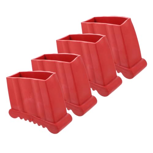 SHINEOFI Rutschfeste Leiterfußabdeckung 4 Stück Ersatzfüße für Leitern Langlebig Vielseitig Einsetzbar für und Außenbereich Robustes Material von SHINEOFI