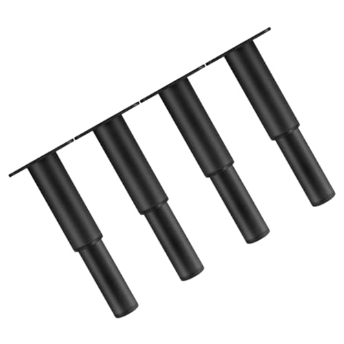 SHINEOFI 4 Stück Verstellbare Möbelbeine Metall Teiliges Höhenverstellbar Robuste Stützfüße für Sofa Tv Schränke und Tische Installieren und Stabil von SHINEOFI