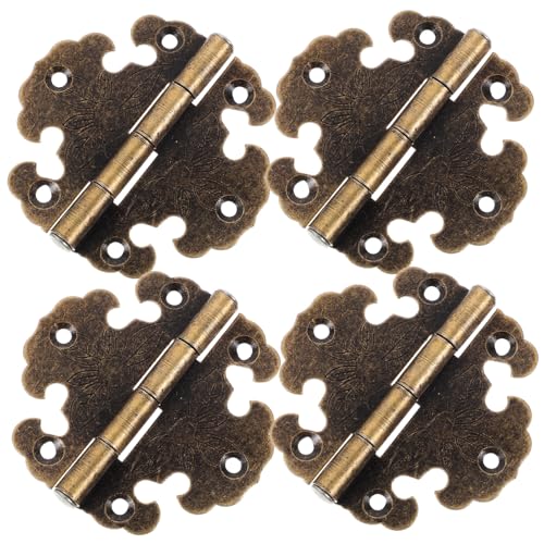 SHINEOFI 4 Stück Vintage Scharniere aus Zinklegierung Möbel und Schranktüren Robuste Verarbeitung Reibungslose Funktion Elegantes Design Geeignet für Holzkisten und Schmuckkästen SHINEOFI 4 Stück Vintage Scharniere aus Zinklegierung Möbel und Schranktüren Robuste Verarbeitung Reibungslose Funktion Elegantes Design Geeignet für Holzkisten und Schmuckkästen von SHINEOFI