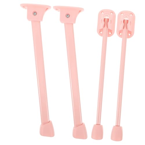 SHINEOFI 4 Stück klappbare Tischbeine einstellbar Möbel faltbar Falten Couchtischbeine klappbare Beine für Schreibtisch Schreibtischbeine aus Metall Eisen Rosa von SHINEOFI