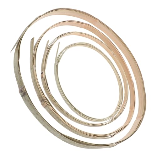 SHINEOFI 4 Stücke Handgefertigte Bambus -webmaterialien Wicker -webmaterial Terrassenmöbel Reparatur Weit Flacher Rattan Wicker Korbherstellung Aus Rattan Korbreparaturvorräte Für Stühle von SHINEOFI