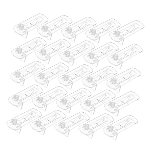 SHINEOFI 40 Stück Support Für Möbelpartitionen Clips Für Schrankregale Bücherregal-stützklammern Klare Regalträger Regalhalter Für Schränke Regalträger Aus Kunststoff Transparent Plastik von SHINEOFI