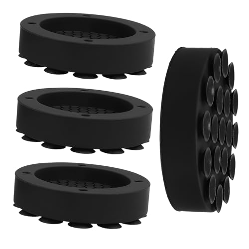 SHINEOFI 4Stücke Vibrations Pads für Waschmaschinen rutschfeste Möbel Beinerhöhungen für Kühlschränke und Möbel zur Geräusch und Stoßdämpfung von SHINEOFI