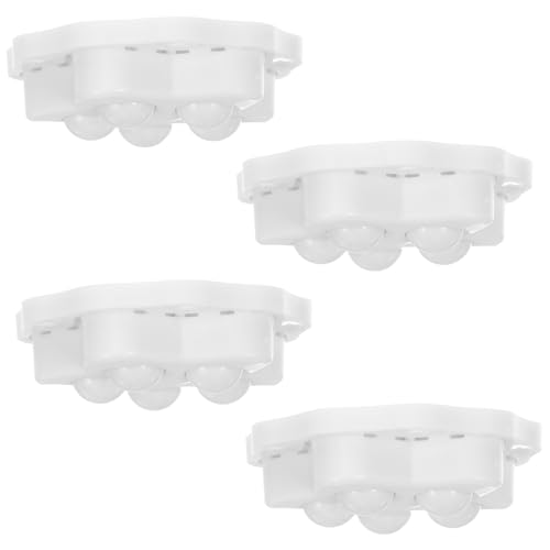 SHINEOFI 4stücke Schrankrollen Selbstklebend Mini-lenkrollen Für Möbel Aus Passend Für Aufbewahrungsboxen Mülleimer Und Kleine Geräte von SHINEOFI