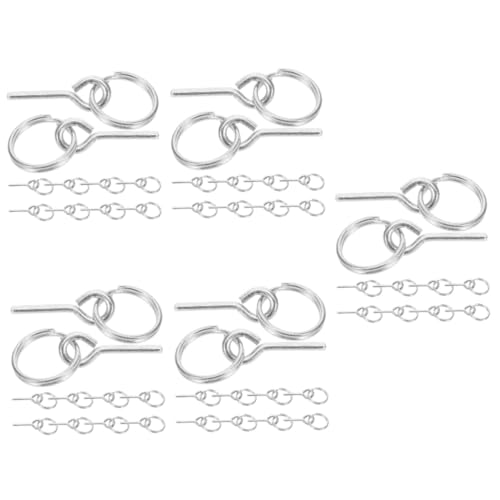 SHINEOFI 5 Sätze Teiliges Zeltheringe Robuste Zeltverbinder Mit Nadelring Für Einfachen Aufbau Kompatibel Mit Meisten Campingzelten Für Outdoor 10 Stück * 5 von SHINEOFI
