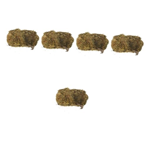 SHINEOFI 5 Stück 1 Simuliertes Moos Zubehör Matte Grün Sphagnum Töpfe Spalier Mittelstück Trockner Meer Gel Kunstmoos Künstliche Pflanze Eukalyptus Pflanzen Gefälschtes Moos Für Handwerk von SHINEOFI