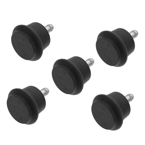 SHINEOFI 5 Stück Bürostuhlrollen mit Stift Robuste Caster Wheels für Teppich Hartboden und Fliesen Einfache Installation Geräuscharm und Verschleißfest Geeignet für Schreibtisch Drehstühle von SHINEOFI