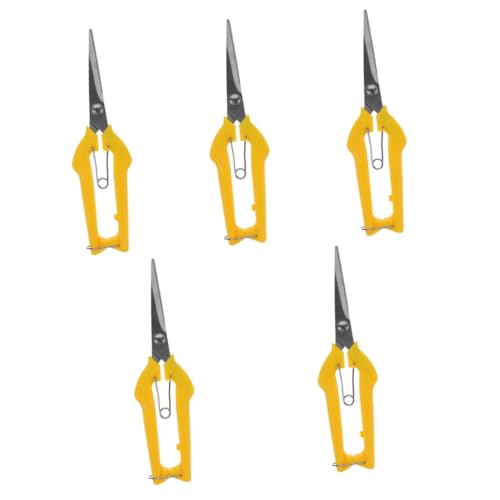 SHINEOFI 5 Stück Gartenschere mit Rutschfestem Griff Ergonomische Astschere für Präzises Beschneiden von Blumen Obst und Pflanzen Fein Gezahnte Klingen Langlebig und Kraftsparend für SHINEOFI 5 Stück Gartenschere mit Rutschfestem Griff Ergonomische Astschere für Präzises Beschneiden von Blumen Obst und Pflanzen Fein Gezahnte Klingen Langlebig und Kraftsparend für von SHINEOFI