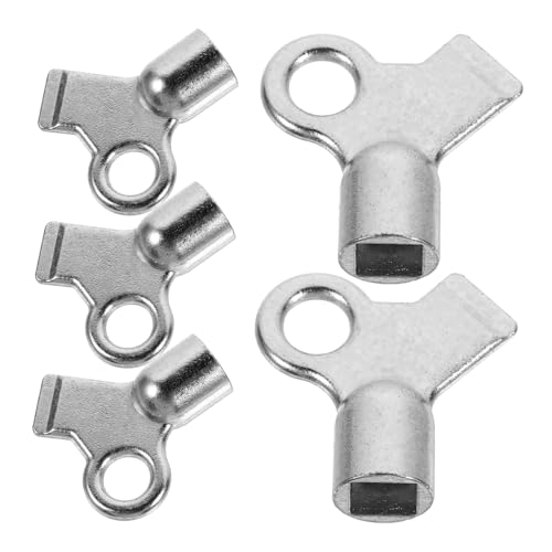 SHINEOFI 5 Stück Teiliges Heizkörper Entlüftungsschlüssel Aluminiumlegierung Kompakt und Leicht für Schnelles Öffnen und Schließen von entlüftungsventilen Geeignet für Heimwerker und von SHINEOFI
