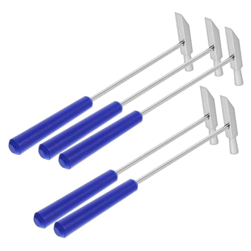 SHINEOFI 5 Stück Teiliges Mini Camping Hammer Wetterfest Leicht Tragbar Zelt heringe Hammer Robust für Outdoor Wandern Rucksackreisen zum Einschlagen und Entfernen von Zeltheringen von SHINEOFI