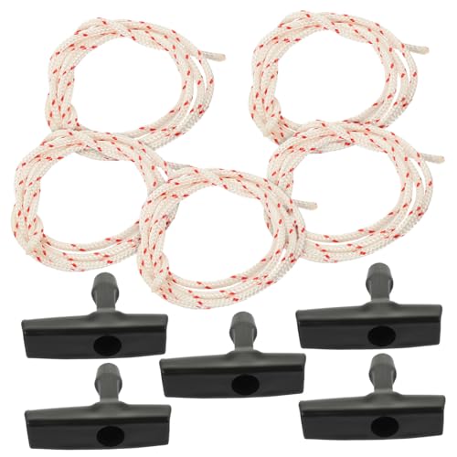 SHINEOFI 5 Stück Teiliges Notfall garagentor zugseil mit Kunststoffgriff Lang Langlebig und Robust Vielseitig Einsetzbar für Garagentor Dachboden notentriegelung Kompatibel mit Rasenmäher von SHINEOFI
