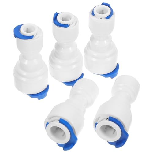 SHINEOFI 5 Stück Teiliges Schnellverbinder Wasserfilter Gerader Push tube adapter aus Sicherem Material Kompatibel mit Wasserreinigern Umkehrosmose Bewässerungssystemen SHINEOFI 5 Stück Teiliges Schnellverbinder Wasserfilter Gerader Push tube adapter aus Sicherem Material Kompatibel mit Wasserreinigern Umkehrosmose Bewässerungssystemen von SHINEOFI