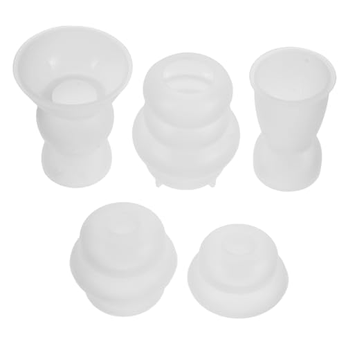 SHINEOFI 5 Stück Teiliges Silikon Kerzenhalter Formen für Diy Dekoration Vielseitige Gießformen für Teelichter Kerzenständer und Hochzeitsarrangements Hitzebeständig für Verschiedene SHINEOFI 5 Stück Teiliges Silikon Kerzenhalter Formen für Diy Dekoration Vielseitige Gießformen für Teelichter Kerzenständer und Hochzeitsarrangements Hitzebeständig für Verschiedene von SHINEOFI