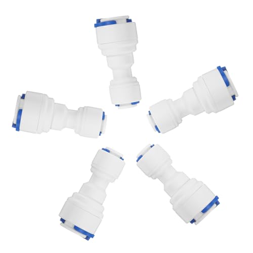 SHINEOFI 5 Stück Wasserfilter Schnellverbinder bis Adapter für Umkehrosmose Installieren Geeignet für Wasserreiniger und Bewässerungssysteme von SHINEOFI