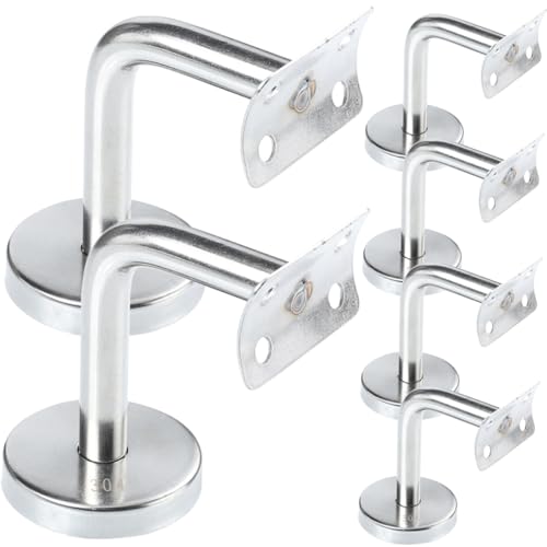 SHINEOFI 6 Stück Handlaufhalterung für Treppen Wandmontierte Geländerstütze für Innen und Außenbereich für Diy Projekte und Treppengeländer von SHINEOFI