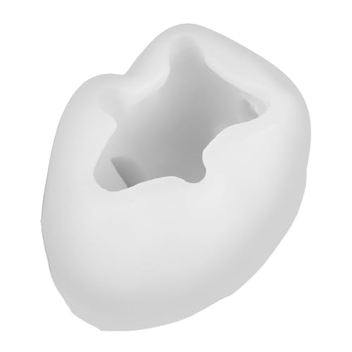 SHINEOFI 6 Stück Silikonform Wachsformen für Kerzen Tierform aus Harz Formen aus Epoxidharz Formen aus Silikonharz Wachsschmelzformen Duftkerzenformen Harz -Teelichtform Kieselgel Weiß von SHINEOFI