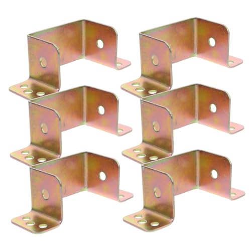 SHINEOFI 6 Stück Teiliges Bettgestell Beschlagset U Förmige Bettplattenhalterung Robuste Bettgitter Befestigungselemente für Stabilen Schlafkomfort SHINEOFI 6 Stück Teiliges Bettgestell Beschlagset U Förmige Bettplattenhalterung Robuste Bettgitter Befestigungselemente für Stabilen Schlafkomfort von SHINEOFI