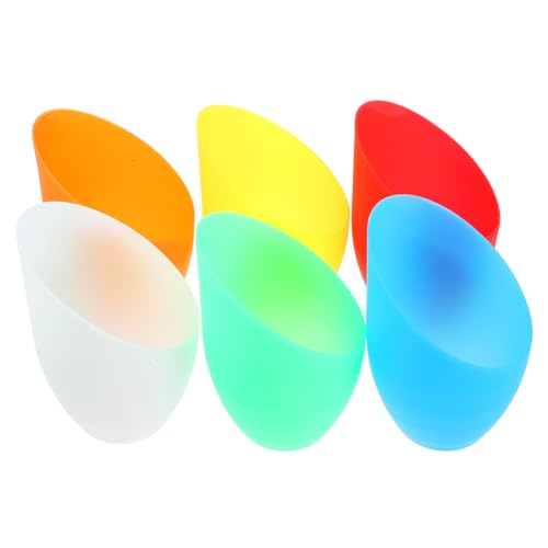 SHINEOFI 6 Stück Teiliges Kleine Vintage Lampenschirme Öffnung Kunststoff Retro Stil Farbig Vielseitig Einsetzbar für Steh Tisch Wandleuchten Ersatzteile von SHINEOFI