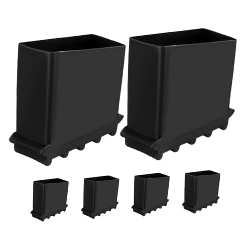 SHINEOFI 6 Stück Teiliges Leiterfußschutz aus Strapazierfähigem Gummi Rutschfest Isolierend für Vielseitige Leitern Sicherheitsschutz Leiterfußkappen für Stabile und Sichere Nutzung von SHINEOFI