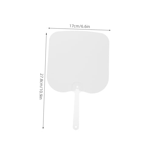 SHINEOFI 6 Stück Teiliges Pet Handventilator mit Doppelseitigem Sublimationsdruck Rechteckige Blanko Fächer für DIY Basteln für Hochzeiten Kirchenfeiern und Abschlussveranstaltungen von SHINEOFI
