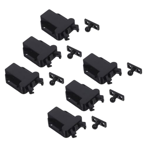 SHINEOFI 6 Stück Teiliges Push Latch für Schranktüren Magnetischer Selbstverriegelungs Mechanismus Selbstschließender Rebound Verschluss Einfache Diy Montage Langlebiges Türschloss für von SHINEOFI