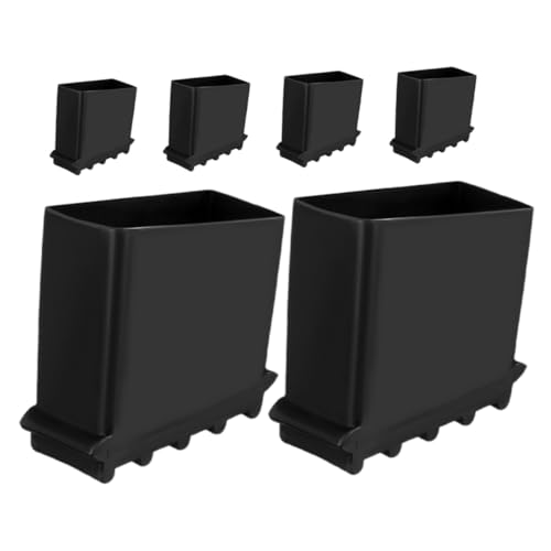 SHINEOFI 6 Stück Teiliges Rutschfeste Gummifußkappen für Leitern Robuste Leiterfußabdeckungen mit Isolierung Verschleißfest Installieren Kompatibel für Klappleitern und Stehleitern von SHINEOFI