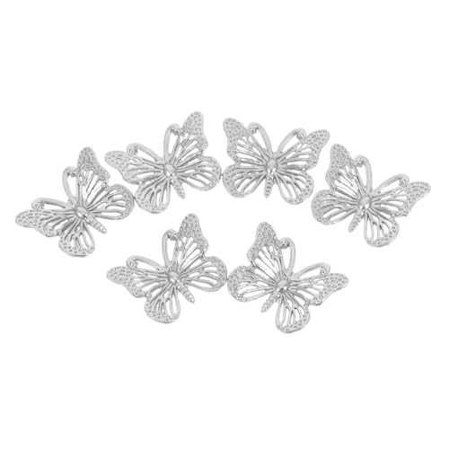 SHINEOFI 6 Stück Vintage Schmetterling Schubladengriffe Einzel loch Retro Möbelknöpfe für Kommode und Schrank Dekorative Langlebige Ziergriffe mit Künstlerischem Flair für Küche und von SHINEOFI