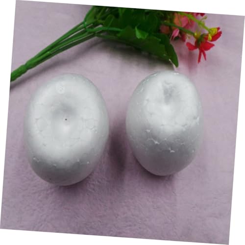 SHINEOFI 6 Stück Weiße Schaumstoff Äpfel Polystyrol Modell Apfel Deko für DIY Basteln Schule Kunst Projekte Unbemalt Leicht Langlebig für Kreative Gestaltung von SHINEOFI