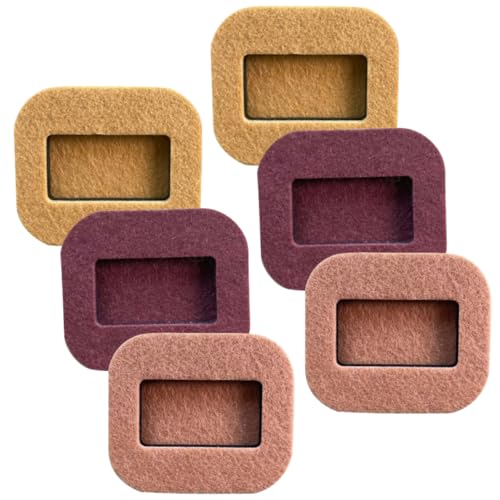 SHINEOFI 6 Stück rutschfeste Matte hart Stuhlfußschutz für Parkettböden Couchstopper bürostuhl Matte Bett stühle Bodenschutz Möbelschutz Stuhlrolle Tasse Radstopper gefühlt von SHINEOFI