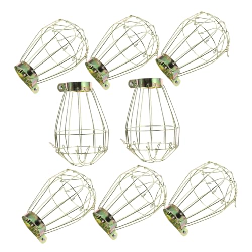 SHINEOFI 8 Stück Retro Vogelkäfig Lampenschirme Teiliges Rustikale Lampenschirme Vintage Deckenleuchten für Wohnzimmer Schlafzimmer und Essbereich Gemütliche Schaffen von SHINEOFI