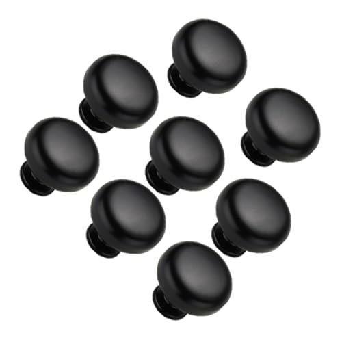 SHINEOFI 8 Stück Schwarze Aluminiumlegierung Türgriff Möbelgriff Robust Vielseitig für Küchenschrank Kleiderschrank Badezimmer Büro Hotel Geeignet von SHINEOFI