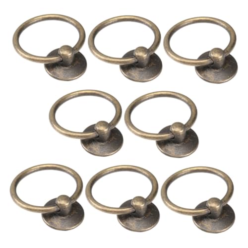 SHINEOFI 8 Stück Teiliges Antike Metall Ringziehgriffe Zinklegierung für Schubladen und Schränke Vintage Möbelbeschläge für Küche Schlafzimmer und Büro mit Ergonomischem Design SHINEOFI 8 Stück Teiliges Antike Metall Ringziehgriffe Zinklegierung für Schubladen und Schränke Vintage Möbelbeschläge für Küche Schlafzimmer und Büro mit Ergonomischem Design von SHINEOFI