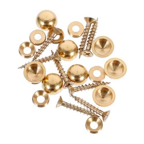 SHINEOFI 8 Stück Teiliges Kupfer Spiegelschrauben mit Flacher Abdeckkappe Dekorative Werbenägel für Spiegel Glas Möbelmontage Langlebig Vollmetallisch für Haushalt und Gewerbe SHINEOFI 8 Stück Teiliges Kupfer Spiegelschrauben mit Flacher Abdeckkappe Dekorative Werbenägel für Spiegel Glas Möbelmontage Langlebig Vollmetallisch für Haushalt und Gewerbe von SHINEOFI